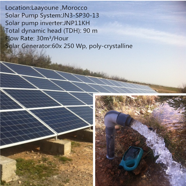 Impianto di irrigazione alimentato solare di protezione IP65 380v 11kw con esposizione LCD