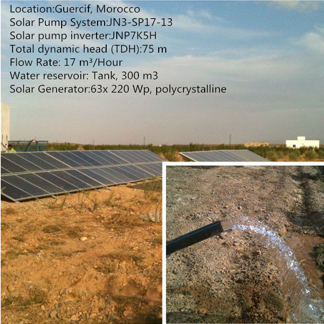 Impianto di irrigazione solare agricolo della pompa di alta efficienza 110kW 3 anni di garanzia